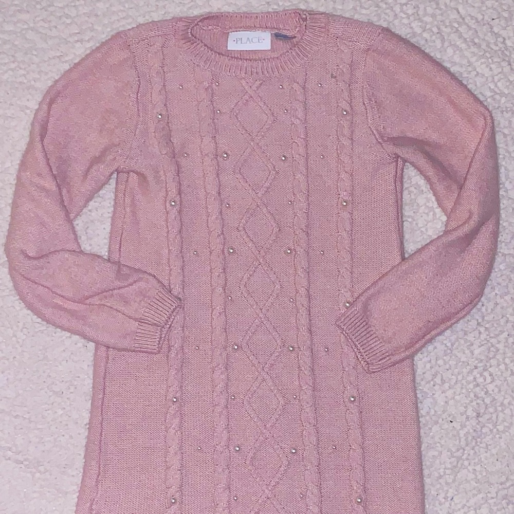 Pink Sweater Dress